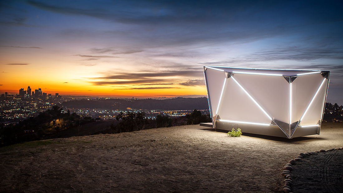 StarTrek-Spaceshuttle oder Luxus-Zelt? Eine neue Dimension des Camping und Glamping.