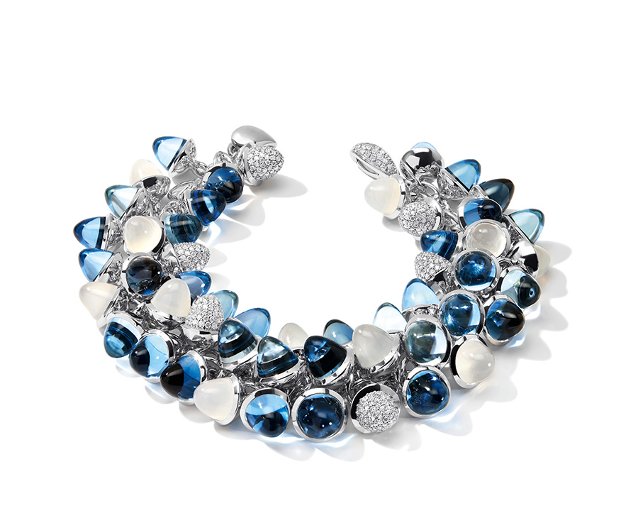 MIKADO Flamenco Armband in „Ocean“ mit Diamond Pavé TAMARA COMOLLI www.tamaracomolli.com Bild: © TAMARA COMOLLI