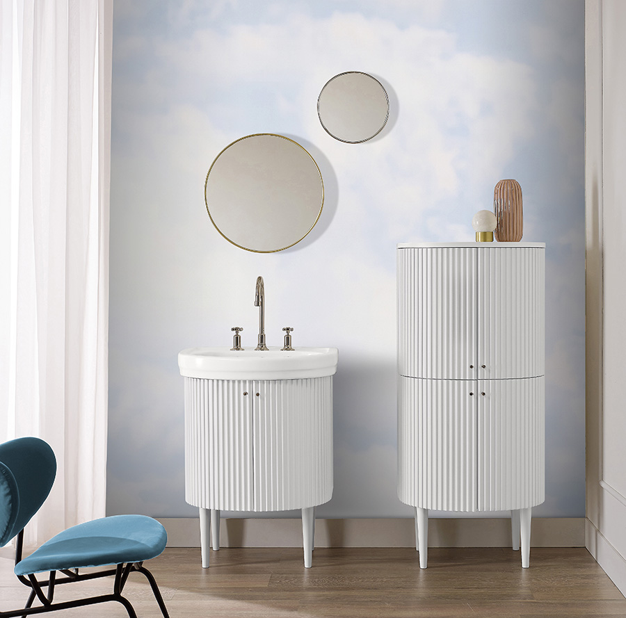 Waschtisch und Badezimmerschrank von Sbordoni.