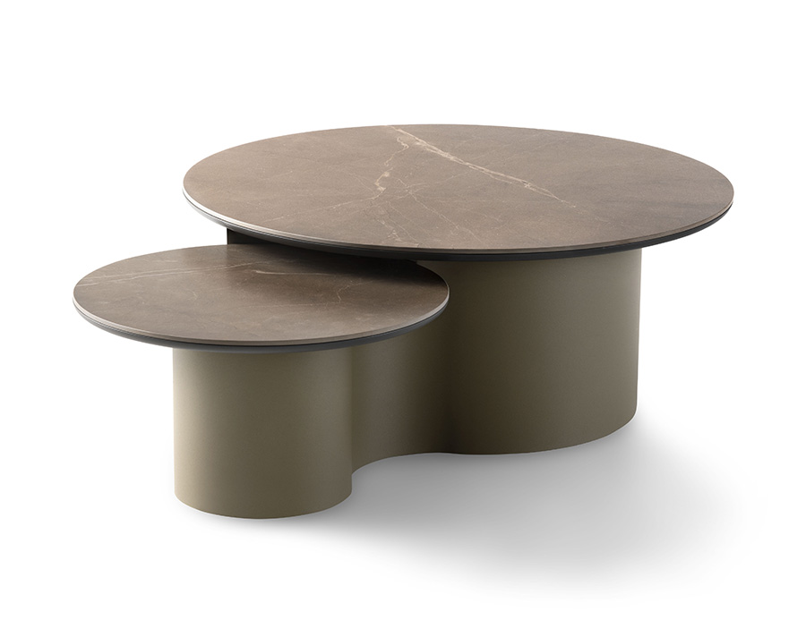 Go with the Flow(y): Ein Beistelltisch, dessen Form einem sofort ins Auge springt: Flowy von Pode besticht vor allem durch seine spielerische, organische Geometrie. www.pode.eu Foto: © Pode