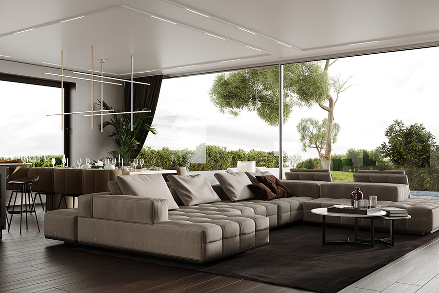 Wohnzimmer und Wohnraum von Kosari Interiors